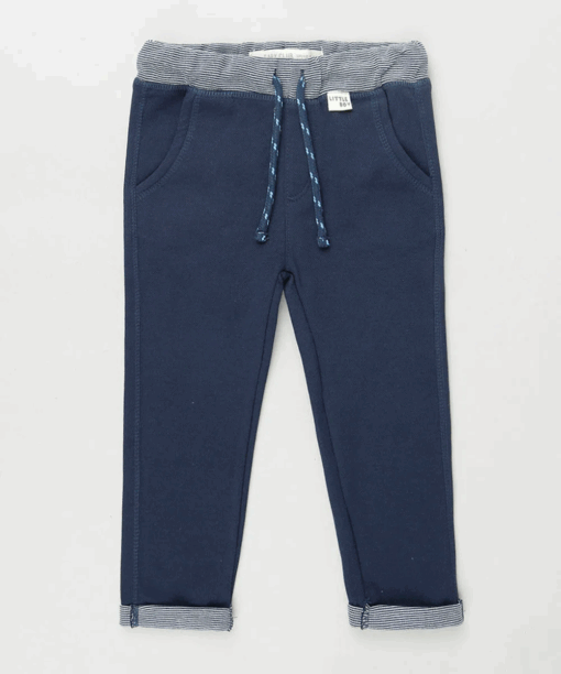 Baby Club Kids pants with drawstring and Navy military pockets