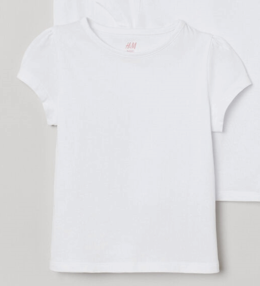 H&M Girls Basic Cotton T-Shirt