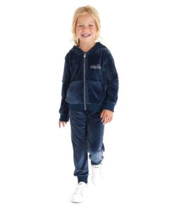 Ellesse Girls Velour Hoodie And Joggers Set Navy