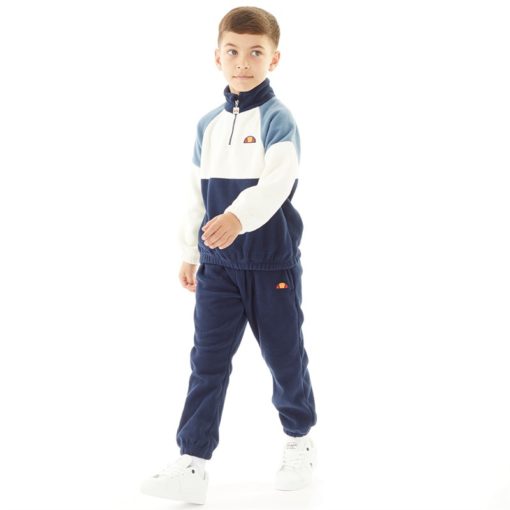 Ellesse Boys Polar fleece Jacket And Joggers Set Navy - Image 3