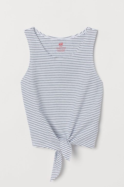 H&M Basic Striped Girls Cotton Top