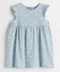H&M Girl's Flounce-trimmed jersey dress