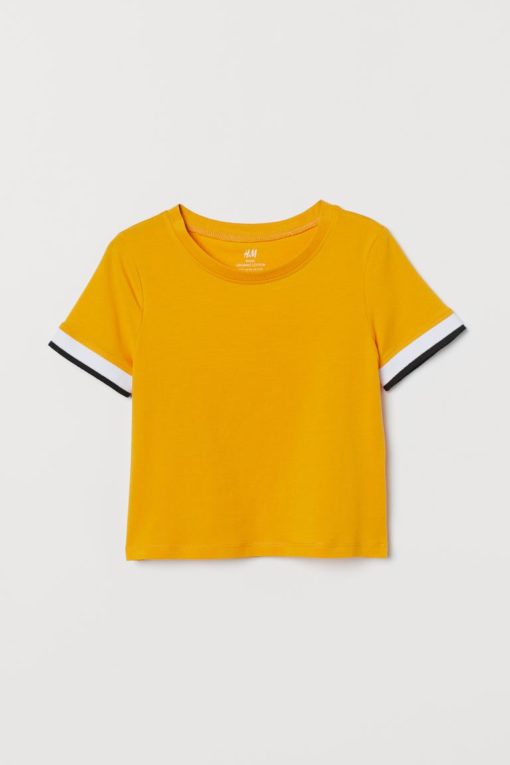 H&M BOY’S ORGANIC COTTON TEE MUSTERD
