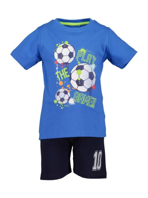 Blue Seven Boys Football Logo T-Shirt