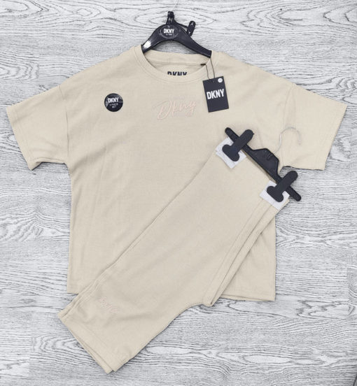 DKNY Girl's Soft Cotton Waffle 2 Piece Set - Image 2