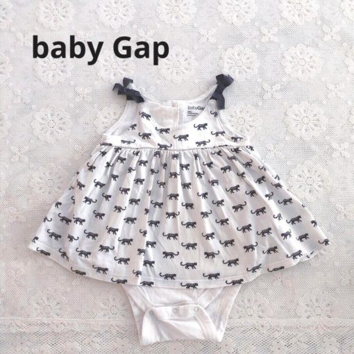 BABY GAP ALL OVER CAT LOGO FROCK 25 - Image 3