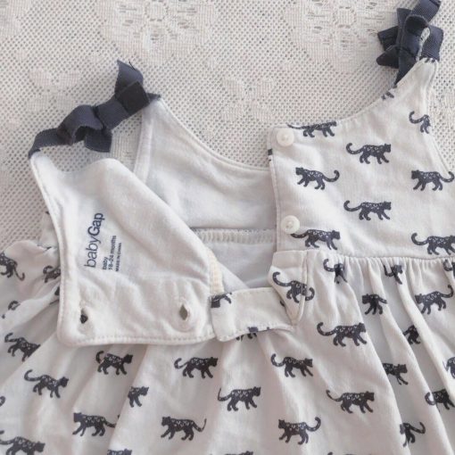BABY GAP ALL OVER CAT LOGO FROCK 25 - Image 7