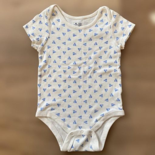 BABY GAP ALLOVER BEAR PRINTING LOGO ROMPER 6