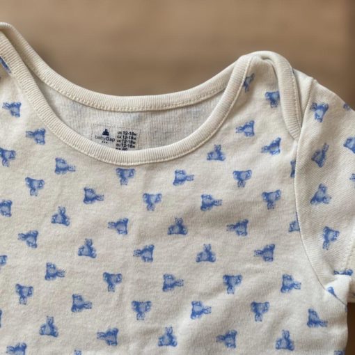 BABY GAP ALLOVER BEAR PRINTING LOGO ROMPER 6 - Image 2