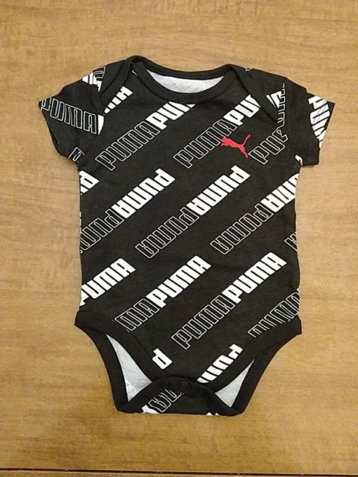 Puma kids Cross Puma Pasting Logo Romper Black
