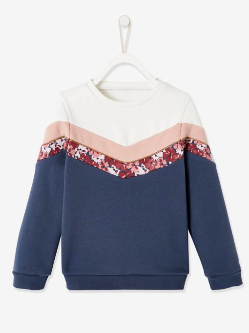 Vertbaudet Sports Sweatshirt with Fancy Stripes