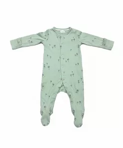 John Levis Tree Pattern Romper Green