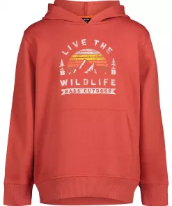 Bass Outdoor Printed Pullover Hoodie Orange