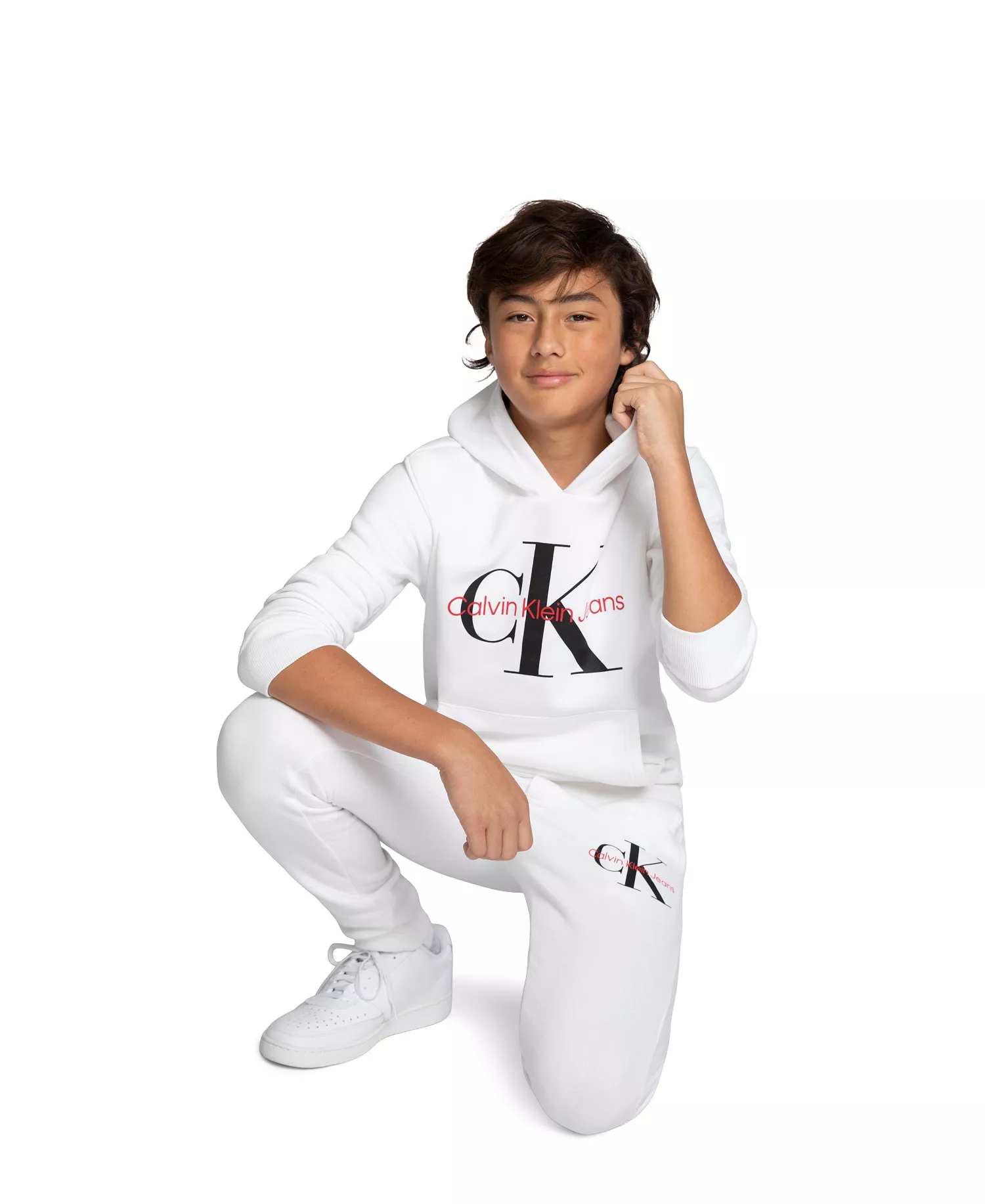 Calvin Klein Monogram Fleeced Hoodie - Image 2
