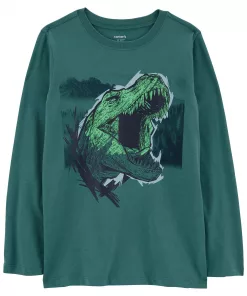 Carter`s Kids Graphic Dinosaur Tee Sage Green