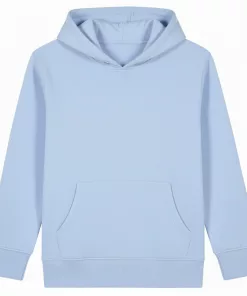 Ocean Beach Plain Ice Blue Hoodie