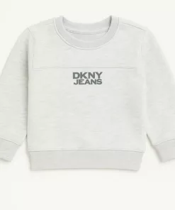 DKNY Pasting Logo Sweatshirt Grey