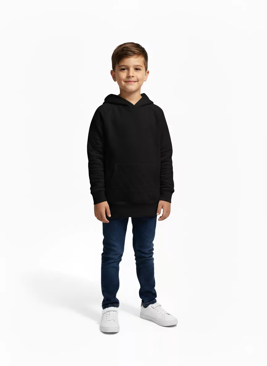 F&F Stitching Pattern Kangaroo Pocket Hoodie - Image 3