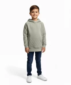 F&F Stitching Pattern Kangaroo Pocket Hoodie