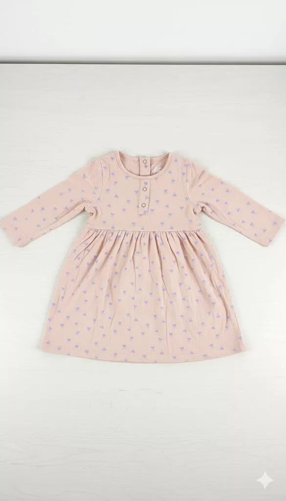 Castro All Over Heart Logo Full Sleeves Tee Rose Pink