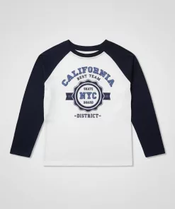 Sfera Kids Raglan CALIFORNIA Print Full Sleeve