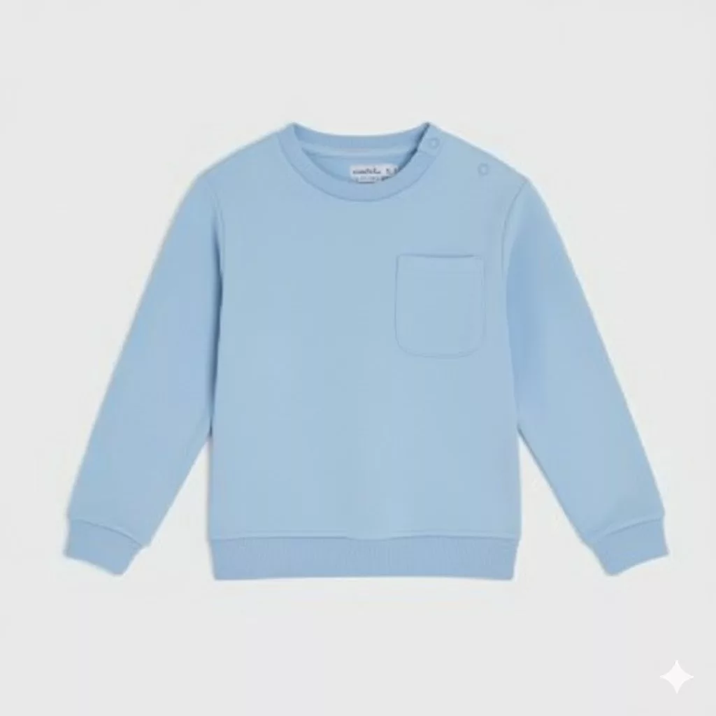 Sinsay Baby Fleece 2-pack Dog Logo Printed and Plain Sweatshirt - Image 3