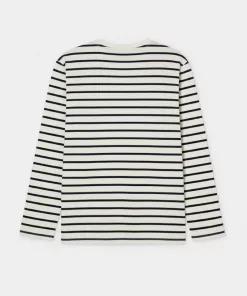 Alternative view of TEX Kids Striped Full Sleeves T-shirt White and Blue