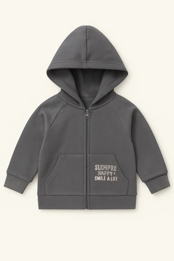 Lefties Baby Full Zip Hood - Smile A Lot