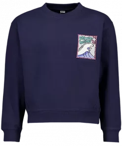 Zeeman Big Wave Logo Terry Sweatshirt Navy