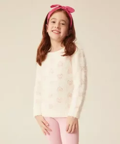 Mango Pink Heart Logo Sweater