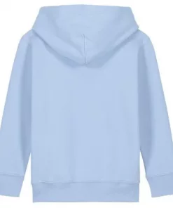 Alternative view of Ocean Beach Plain Ice Blue Hoodie