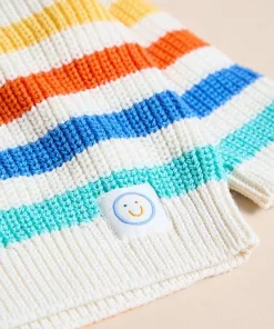 Alternative view of H&M Cream Bright Striped Knitted Jumper