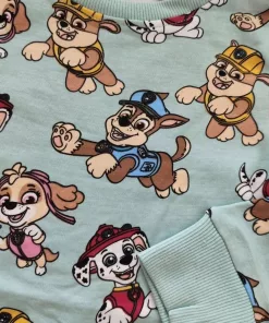 Alternative view of Paw Petrol All over Dog printed Sweatshirt in Sky Blue