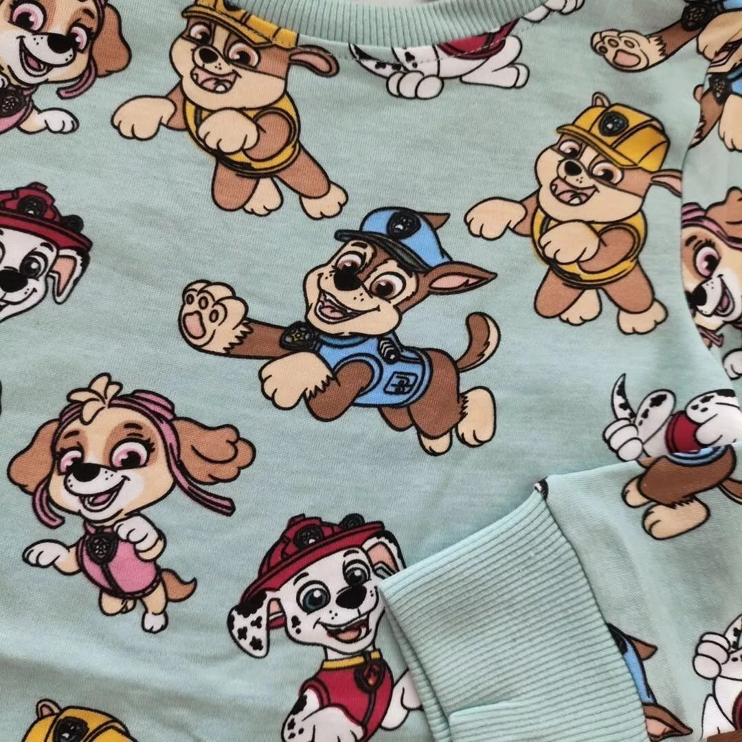 Paw Petrol All over Dog printed Sweatshirt in Sky Blue - Image 2