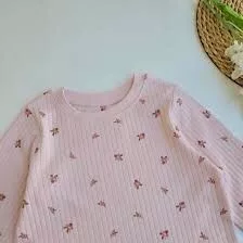 Alternative view of Next Girls Soft Touch All over Printed Multicolor Flowers Sweatshirt in Light Pink