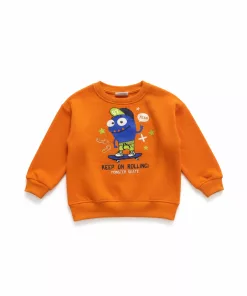 Infinity Monster Skate Sweatshirt Orange