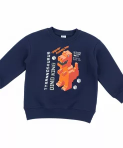 Infinity Dino King Sweatshirt Navy