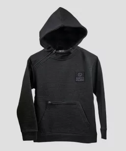 Dark grey thread hooded sweatshirt