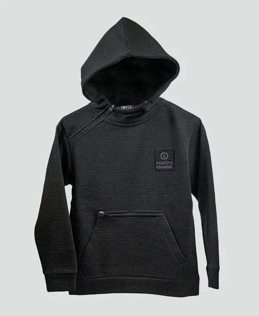 Dark grey thread hooded sweatshirt