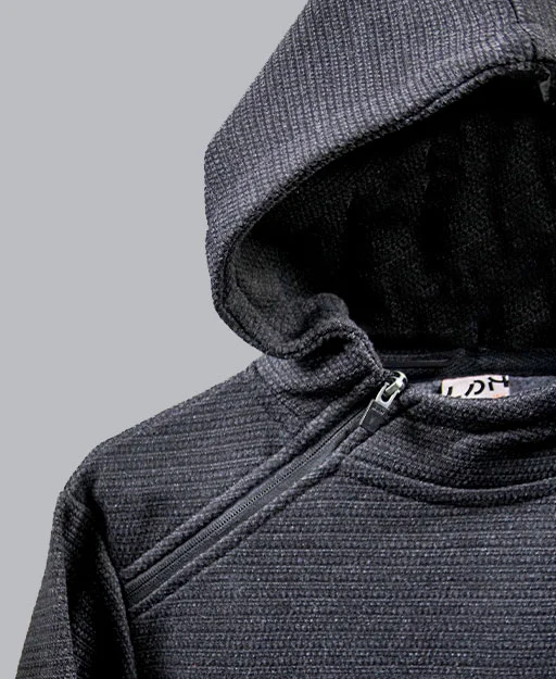 Dark grey thread hooded sweatshirt - Image 2