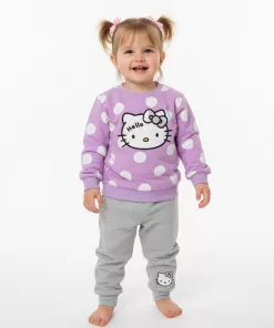 Hello Kitty Dotted 2 Piece Set Purple