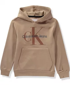 Calvin Klein Monogram Fleeced Hoodie
