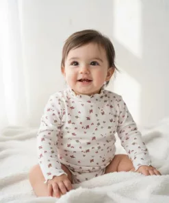 Prenatal Ruffles Neck Floral Full Sleeve T-Shirt