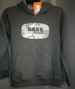 Bass Outdoor Printed Pullover Hoodie Charcoal