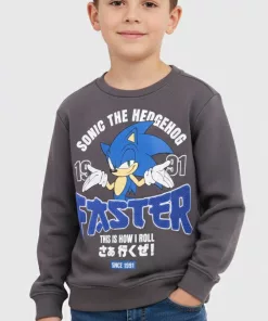 Lefties Sonic print Sweatshirt Dark Grey