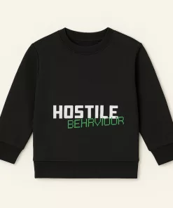 Lefties hostile behaviour print Sweatshirt Black