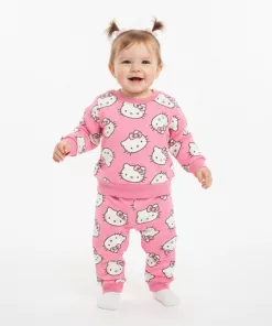 Alternative view of Hello Kitty Allover Cat Face Logo 2 Piece Set