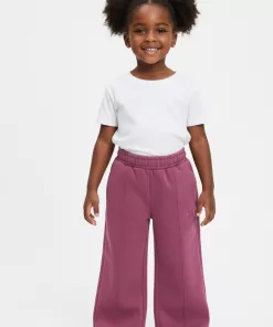 DKNY Wide Leg Open Hem Trouser Pink