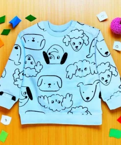 Alternative view of Sinsay Baby Fleece 2-pack Dog Logo Printed and Plain Sweatshirt