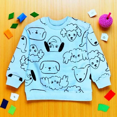 Sinsay Baby Fleece 2-pack Dog Logo Printed and Plain Sweatshirt - Image 2